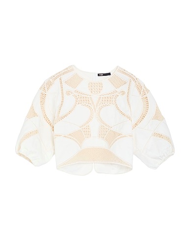 MAJE Top Elfenbein 100% Baumwolle, Polyester