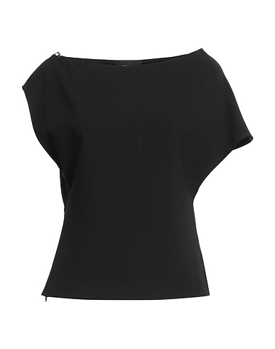 ALPHA STUDIO Top Black 91% Polyester, 9% Elastane