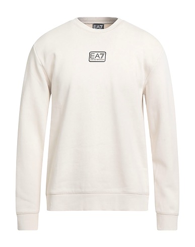 EA7 Felpa Panna 85% Cotone, 15% Poliestere, Elastan