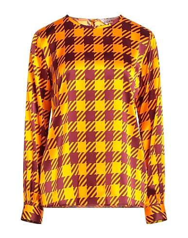 LE SARTE PETTEGOLE Top Orange 93% Silk, 7% Elastane
