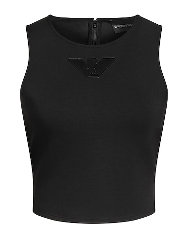 EMPORIO ARMANI Top Black 48% Polyester, 45% Viscose, 7% Elastane
