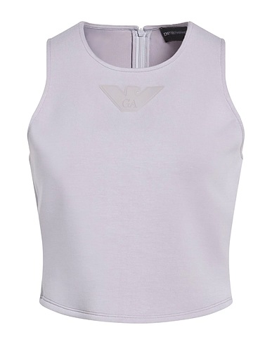 EMPORIO ARMANI Top Grey 48% Polyester, 45% Viscose, 7% Elastane