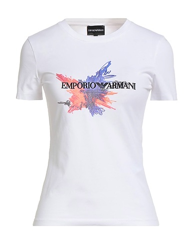 EMPORIO ARMANI T-shirt White 95% Cotton, 5% Elastane
