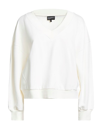EMPORIO ARMANI Felpa Off white 100% Cotone, Elastan