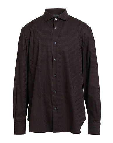 EMPORIO ARMANI Patterned shirt Black 100% Cotton