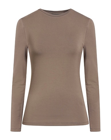 ALPHA STUDIO T-shirt Khaki 92% Viscosa, 8% Elastan