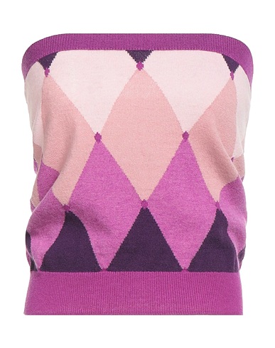 BALLANTYNE of PEEBLES Top Purple 100% Cashmere