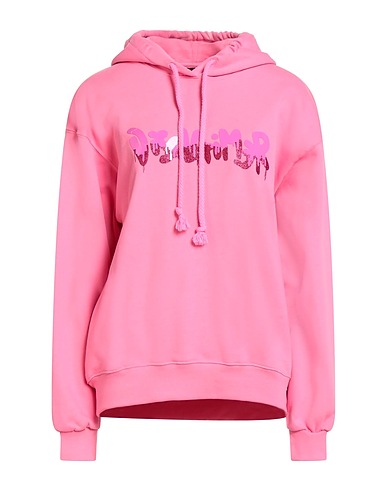 DISCLAIMER Hooded sweatshirt Magenta 100% Cotton