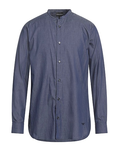 EMPORIO ARMANI Denim shirt Blue 100% Cotton