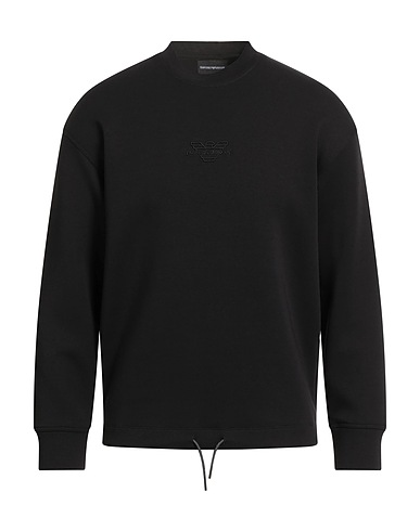 EMPORIO ARMANI Felpa Nero 76% Cotone, 18% Poliestere, 6% Elastan