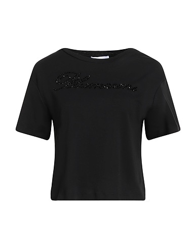 BLUMARINE T-Shirt Schwarz 95% Baumwolle, 5% Elastan