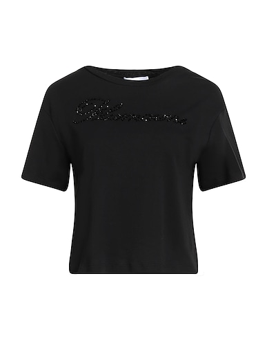 BLUMARINE T-shirt NERO 95% Cotton, 5% Elastane