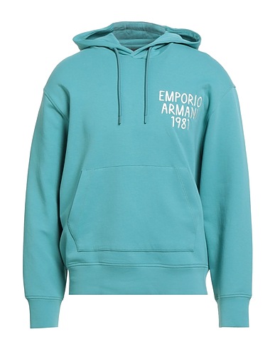 EMPORIO ARMANI Felpa Turchese 77% Cotone, 19% Poliestere, 4% Elastan