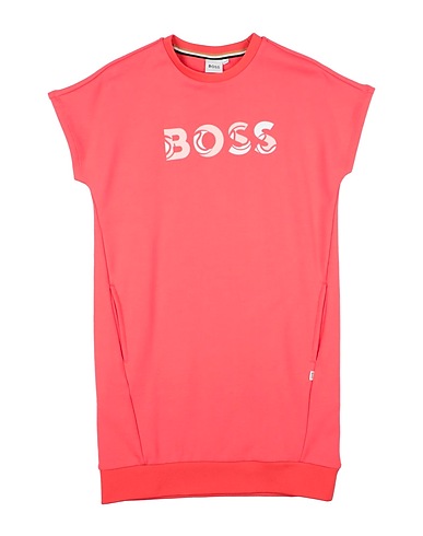 BOSS Dress Coral 100% Cotton, Polyester, Elastane