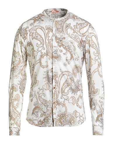 ALTATENSIONE Camicia fantasia Bianco 100% Cotone