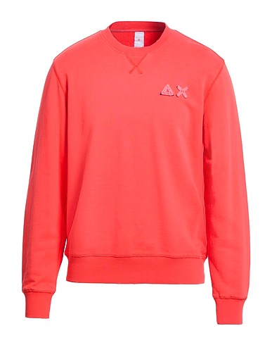SUN 68 Sweatshirt Coral 100% Cotton
