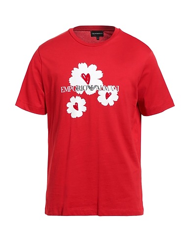 EMPORIO ARMANI T-shirt Red 100% Cotton