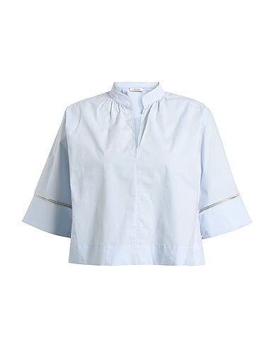 DOROTHEE SCHUMACHER Top Sky blue 100% Cotton, Polyester
