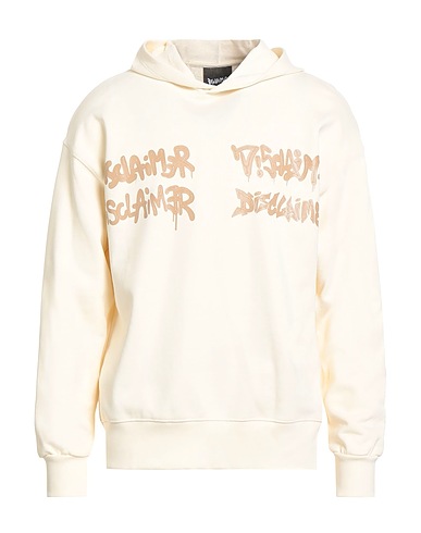DISCLAIMER Hooded track jacket  Ivory 100% Cotton