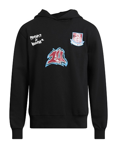 DISCLAIMER Felpa Nero 100% Cotone