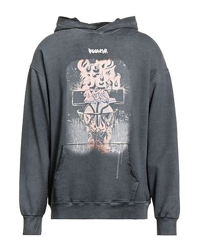 DISCLAIMER Hooded track jacket  Charcoal 100% Cotton