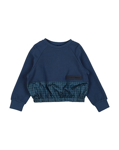EMPORIO ARMANI Sweatshirt Navy 100% Cotton, Polyester, Elastane