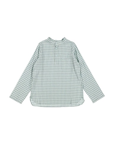 DIECI E LODE Camicia fantasia Turchese 100% Cotone