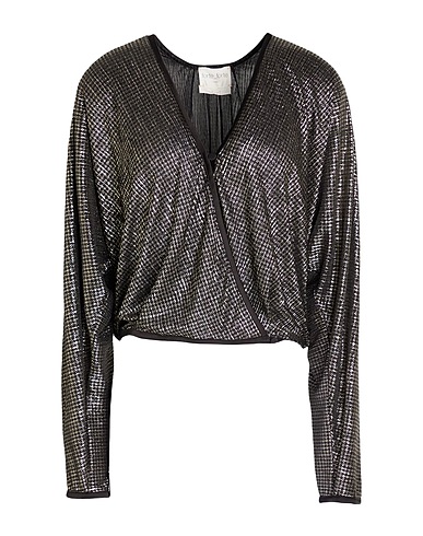 FORTE_FORTE Top Black 100% Polyester