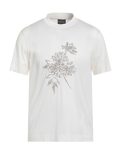 EMPORIO ARMANI T-shirt Beige 70% Lyocell, 30% Cotton