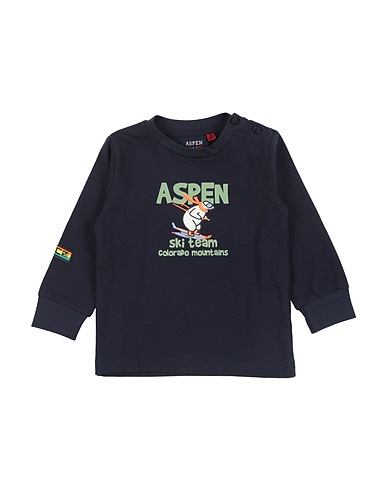 ASPEN POLO CLUB T-shirt Midnight blue 95% Cotton, 5% Elastane