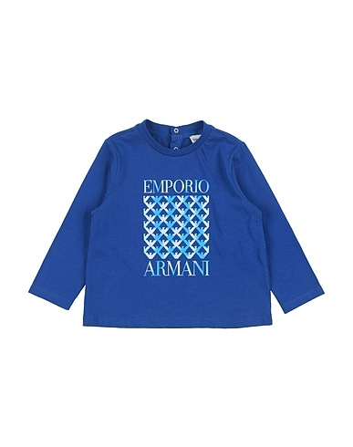 EMPORIO ARMANI T-shirt Μπλε 100% Βαμβάκι