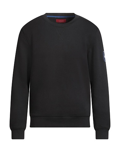 GAUDÌ Sweatshirt JEANS Black 80% Cotton, 20% Polyester, Elastane