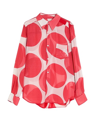 COMME des GARÇONS Patterned shirts & blouses Red 100% Polyester