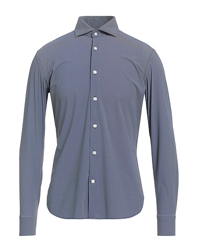 CALIBAN Patterned shirt SKIN LIKE Black 74% Polyamide, 26% Elastane