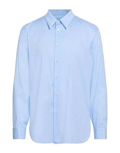 PAUL & JOE Camicia tinta unita Blu chiaro 75% Cotone, 20% Poliammide, 5% Elastan