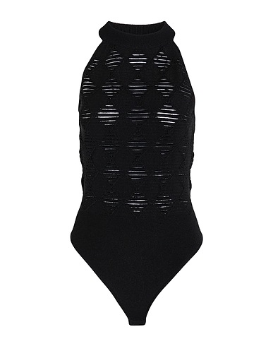 BALMAIN TOPWEAR Black 81% Viscose, 17% Polyester, 2% Polyamide
