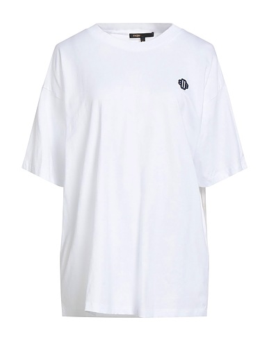 MAJE Basic T-Shirt White 100% Cotton