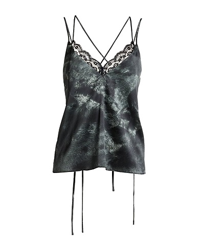 NATASHA ZINKO Cami Charcoal 97% Silk, 3% Elastane