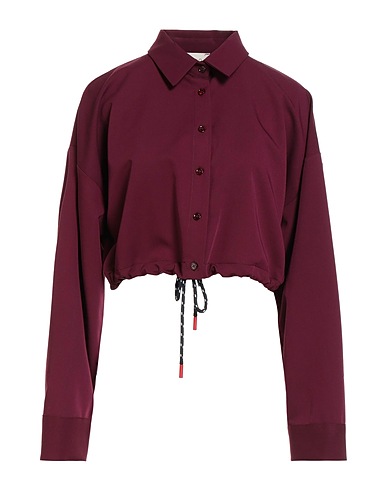 VICOLO Solid color shirts & blouses BORDEAUX 69% Polyester, 25% Viscose, 6% Elastane