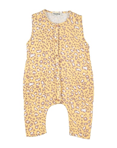 TOCOTO VINTAGE Baby jumpsuit  Yellow 100% Cotton