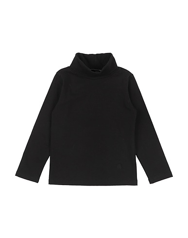 PAOLO PECORA T-shirt Black 95% Cotton, 5% Elastane