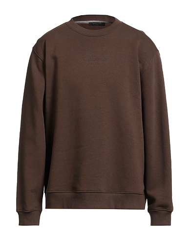 HAMAKI-HO Sweatshirt Dark brown 80% Cotton, 20% Polyester