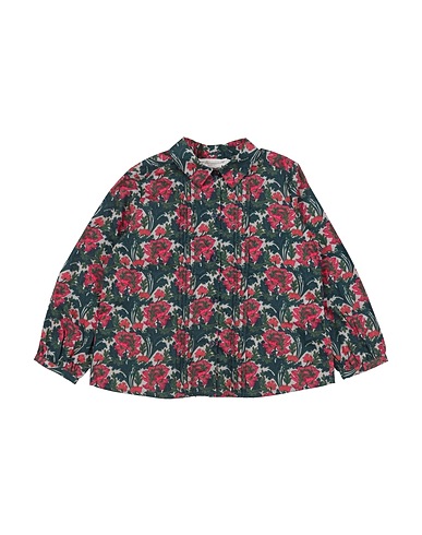 BONPOINT Patterned shirts & blouses Dark green 100% Cotton