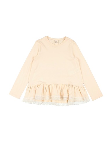 CAFFÉ D'ORZO T-shirt Cream 100% Cotton, Acrylic, Polyamide, Mohair wool, Elastane