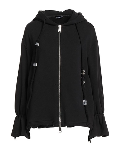 DONDUP Hooded sweatshirt Black 100% Cotton