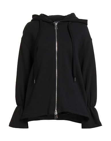 DONDUP Hooded sweatshirt Black 100% Cotton, Elastane