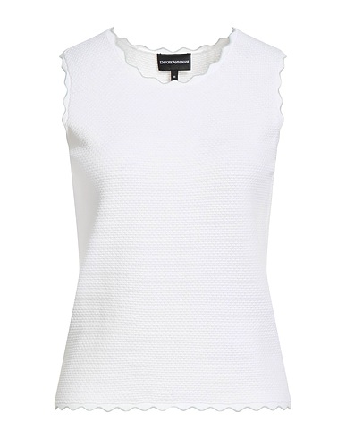 EMPORIO ARMANI Top White 63% Viscose, 37% Polyamide