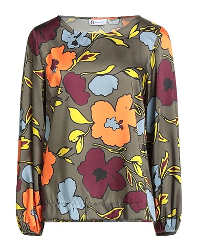 DIANA GALLESI Top Military green 100% Polyester