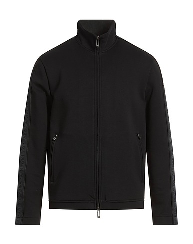 EMPORIO ARMANI Sweatshirt Black 76% Cotton, 18% Polyester, 6% Elastane