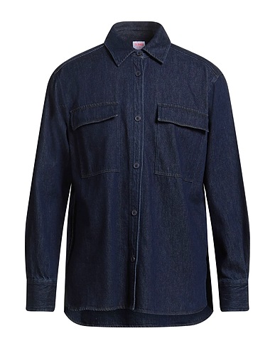 SUN 68 Denim shirt BLU 90% Cotton, 10% Polyester